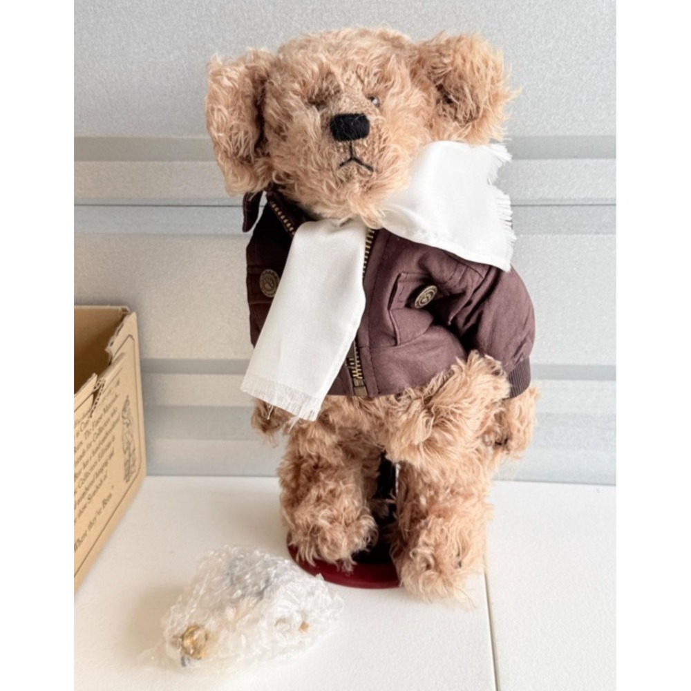 Boyds Bears Ace Q. Dooright Uptown 1999 Limited Edition Mohair w/Airplane W/Box